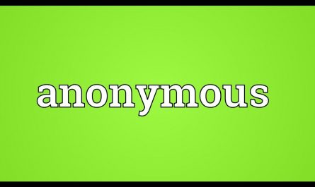 Anonymous meaning