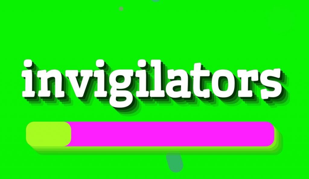Invigilator meaning in hindi